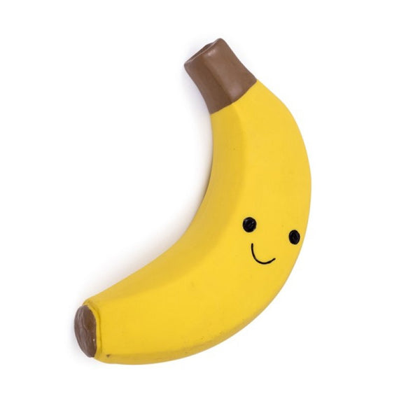Petface Foodie Faces Latex Banana Dog Toy