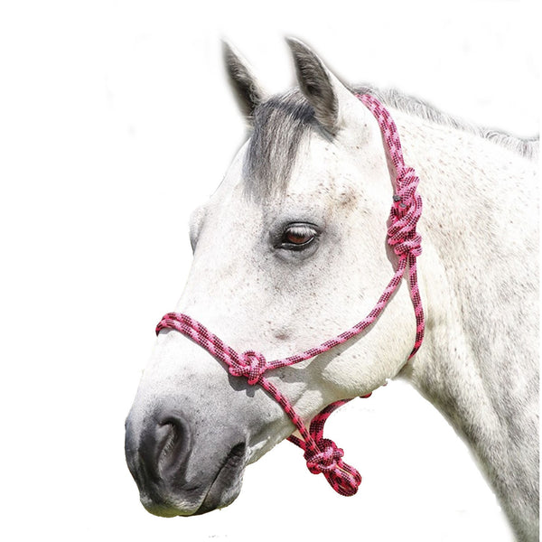 Shires Rope Halter Pink