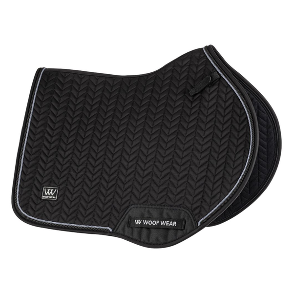 Woof Wear Herringbone Close Contact Saddle Pad - Black