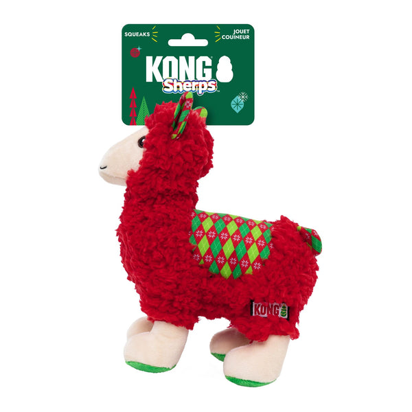 Kong Holiday Sherps Llama Dog Toy