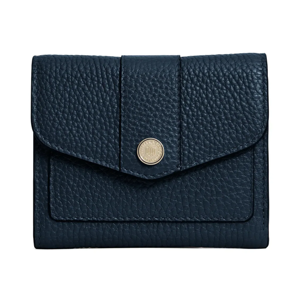 Fairfax & Favor Langford Button Purse - Teal Leather