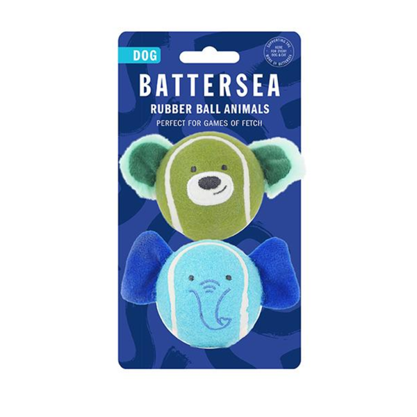 Battersea Rubber Ball Animals 2 Pieces