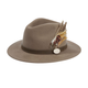 Hicks and Brown The Suffolk Fedora Bronze Feather - Taupe