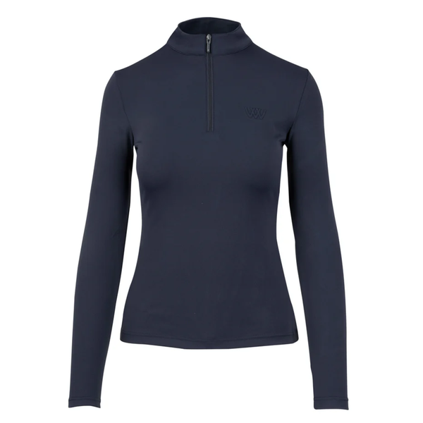 Woof Wear Ladies Long Sleeve Tech Riding Shirt - Navy
