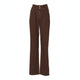 Holland Cooper Ladies Tailored Wide Leg Jean - Chocolate