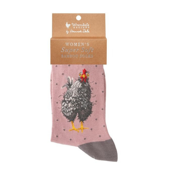 Wrendale Chicken Sock - Curious Hen