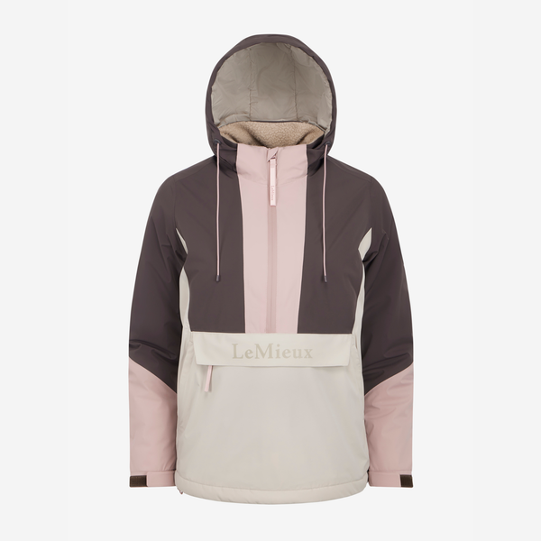 LeMieux Ladies Phoebe 1/2 Zip Waterproof Anorak - Wild Rose