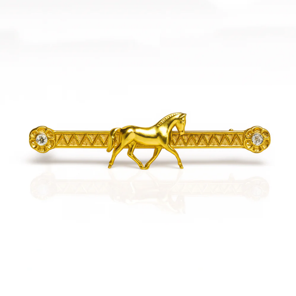 Equetech Showing Horse Tie / Stock Pin - Gold