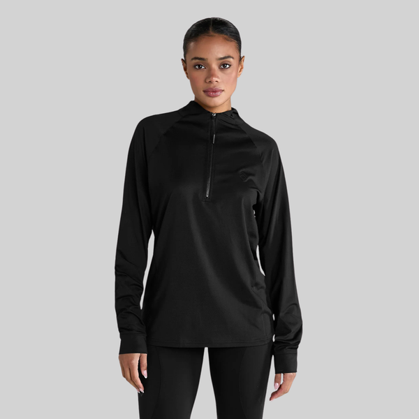 Aztec Diamond Long Sleeve Ventilated Shirt - Black