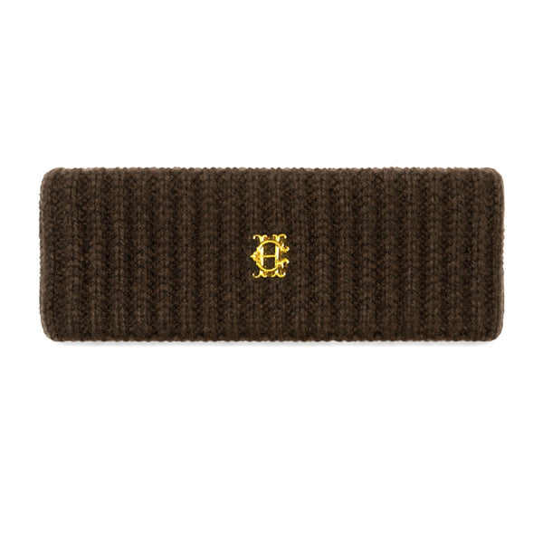 Holland Cooper Ladies Knitted Headband - Chocolate