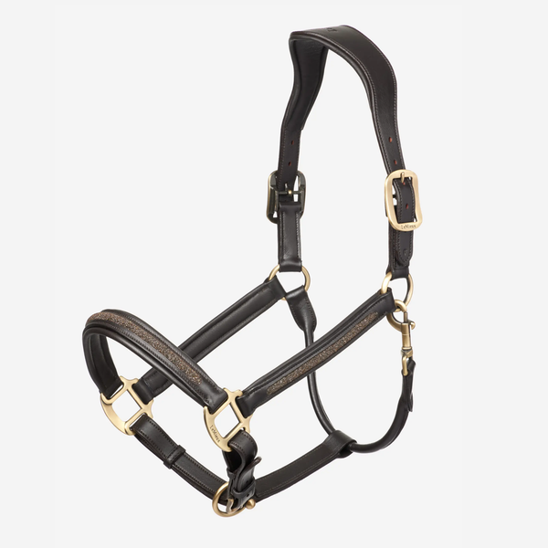 LeMieux Leather Crystal Headcollar - Brown