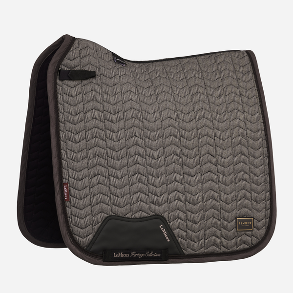 LeMieux Heritage Herringbone Dressage Square - Cocoa