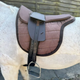Total Contact Saddles Treeless Synthetic Short Billet Saddle - Chocolate Brown