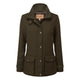 Schoffel Ladies Murra Tweed Coat - Dark Loden Herringbone Tweed