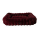 Scruffs Festive Fur Box Bed - Burgundy