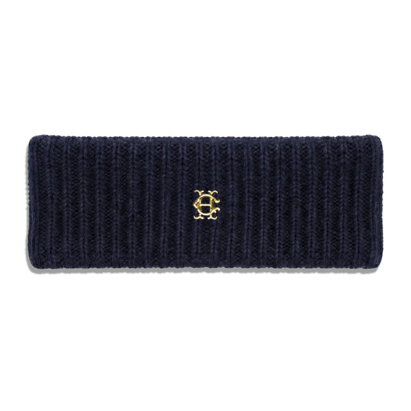 Holland Cooper Ladies Knitted Headband - Navy
