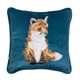 Wrendale Fox Embroidered Cushion - Daydreamer