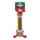 Kong Holiday Shakers Luvs Argyle Reindeer Dog Toy