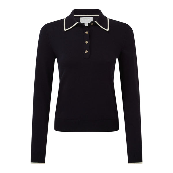 Schoffel Ladies Portloe Jumper - Navy/Dove