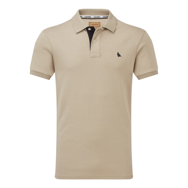 Schoffel Mens St Ives Jersey Polo Shirt - Cobblestone