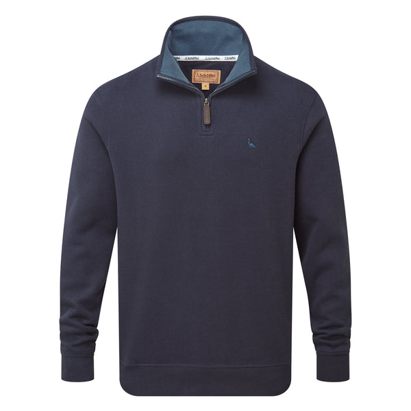 Schoffel Mens Kingsand 1/4 Zip Jumper - Dark Navy