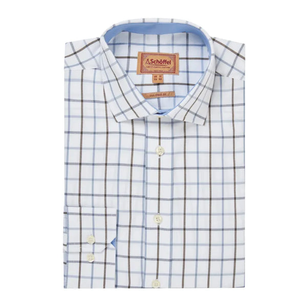 Schoffel Mens Baconsthorpe Tailored Shirt - Mountain Blue