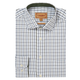Schoffel Mens Milton Tailored Shirt - Blueberry/Dark Khaki Green