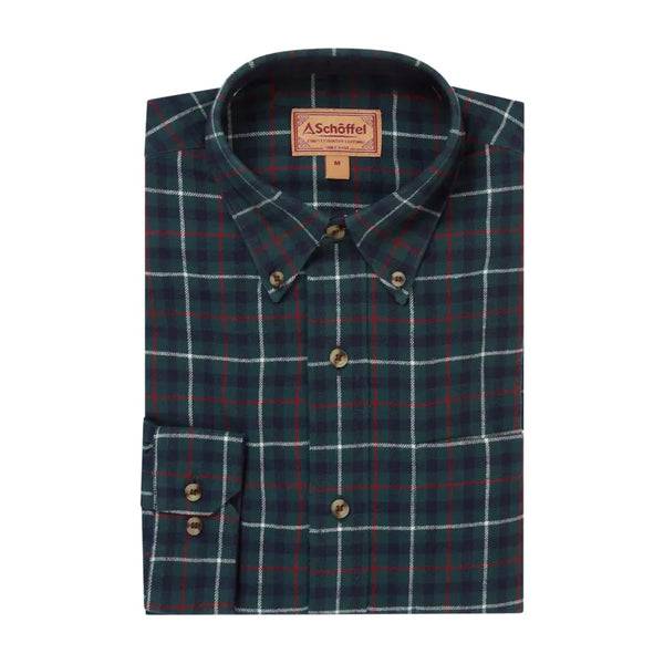 Schoffel Mens Akenham Shirt - Botanical Green