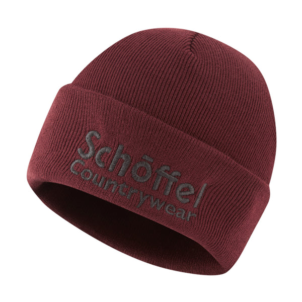 Schoffel Mens Exeter Beanie - Wine