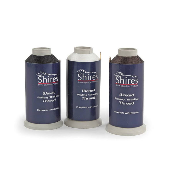 Shires Waxed Plaiting Thread - Brown