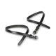 Shires Velociti GARA Leather Spur Straps - Black