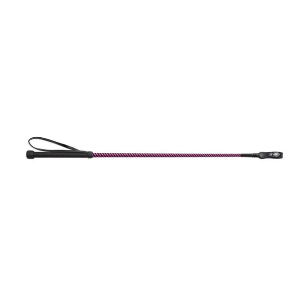 Shires Kids Thread Stem Whip - Black/Raspberry