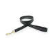 Digby and Fox Flat Leather Dog Lead - Black