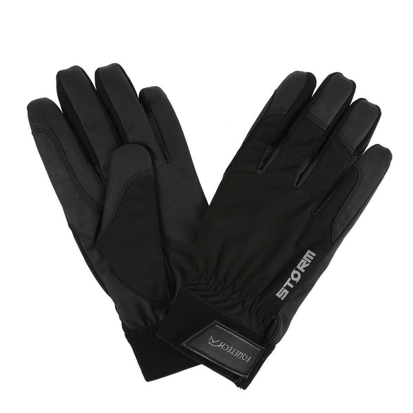 Equetech Kids Storm Waterproof Riding Gloves - Black