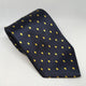 Equetech Adults Diamond Show Tie - Navy/Gold