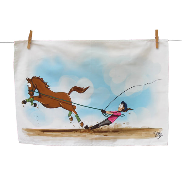 Emily Cole Lunge Line Tea Towel