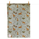 Emily Cole Fox Red Labrador Patten Tea Towel