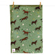 Emily Cole Bay Horse & Daisies Tea Towel