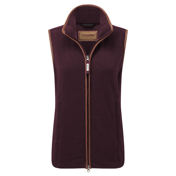 Schoffel Ladies Lydon II Fleece Gilet - Port