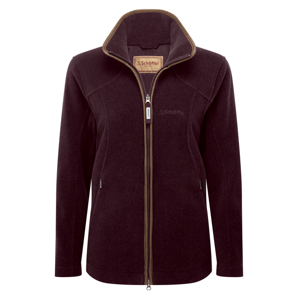 Schoffel Ladies Burley II Fleece Jacket - Port