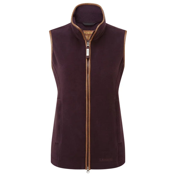 Schoffel Ladies Lydon II Fleece Gilet - Port