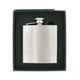 Sarome 6oz Brushed Steel Flask