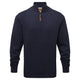 Schoffel Mens Porthmeor Pima Cotton 1/4 Zip Sweater - Navy
