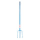 Red Gorilla 4-Prong Long Handle Manure Fork - Blue