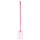 Red Gorilla 4-Prong Long Handle Manure Fork - Pink
