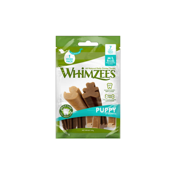 Whimzees Puppy Dental Pack M/L 14PK