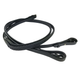 EcoRider Ultra Comfort Flexi Fine Rein - Black