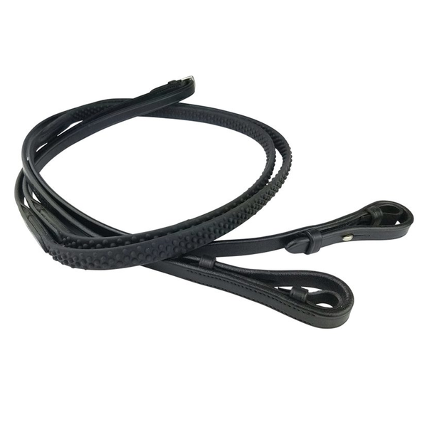 EcoRider Ultra Comfort Flexi Fine Rein - Black