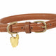 Digby and Fox Rolled Leather Dog Collar - Tan