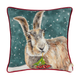 Evans Lichfield Christmas Hare Cushion - Feather Filled